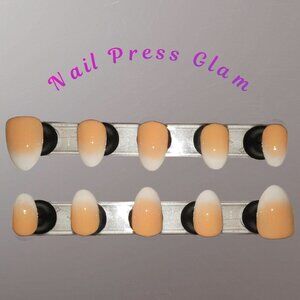 24-pc Ombre French Manicure Press-on Nail Set